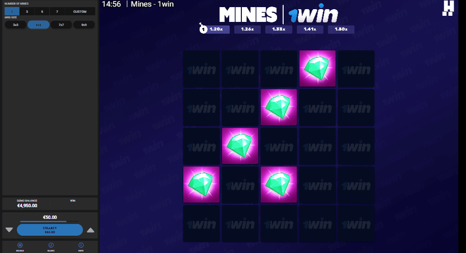 Estratégia de Baixo Risco no Mines da 1win