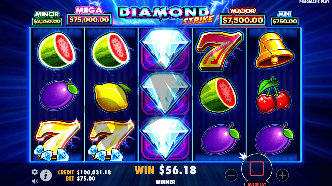 Como funciona o slot Diamond Strike