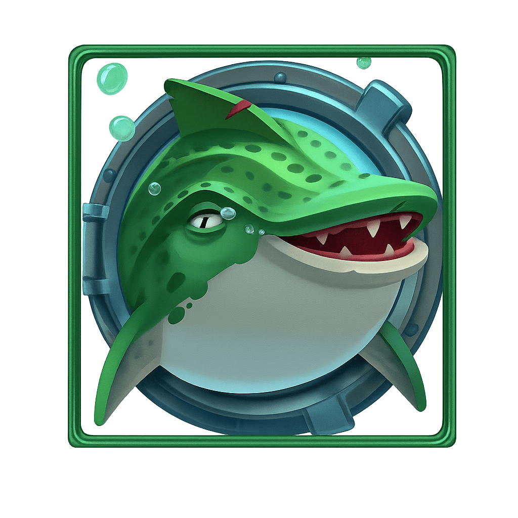 Tubarão verde - símbolo - Razor Shark