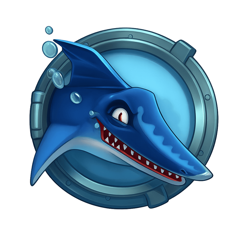 Tubarão azul - símbolo - Razor Shark