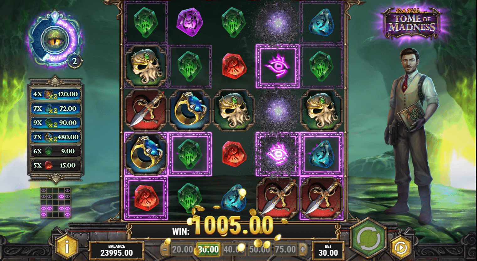 Como Funciona a Slot Esotérica de Tome of Madness