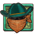 Bandido - símbolo - Wanted Dead or a Wild